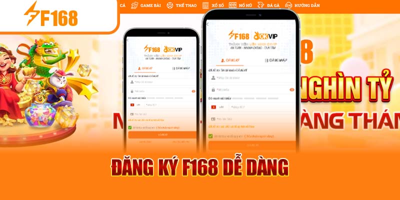 F168 NEWS 8 Đăng ký F168 dễ dàng